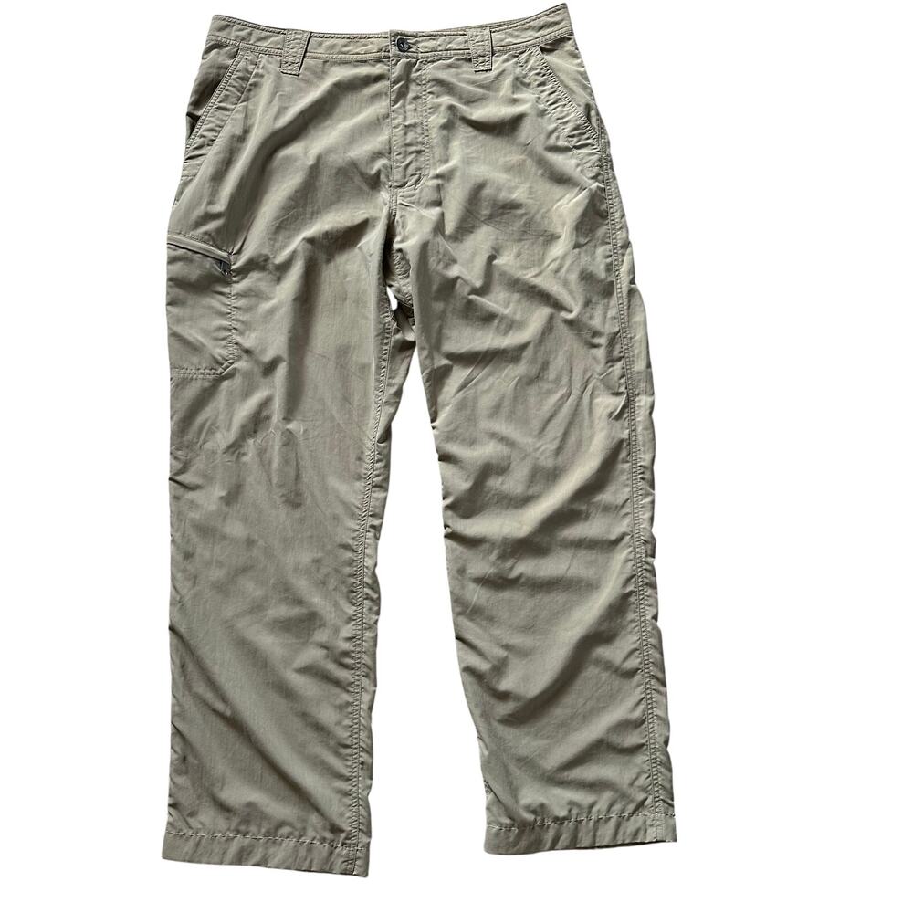 Marmot Mens 36 Hiking Cargo Pants Khaki Tan‎ Recycled Nylon Lightweight Outdoor